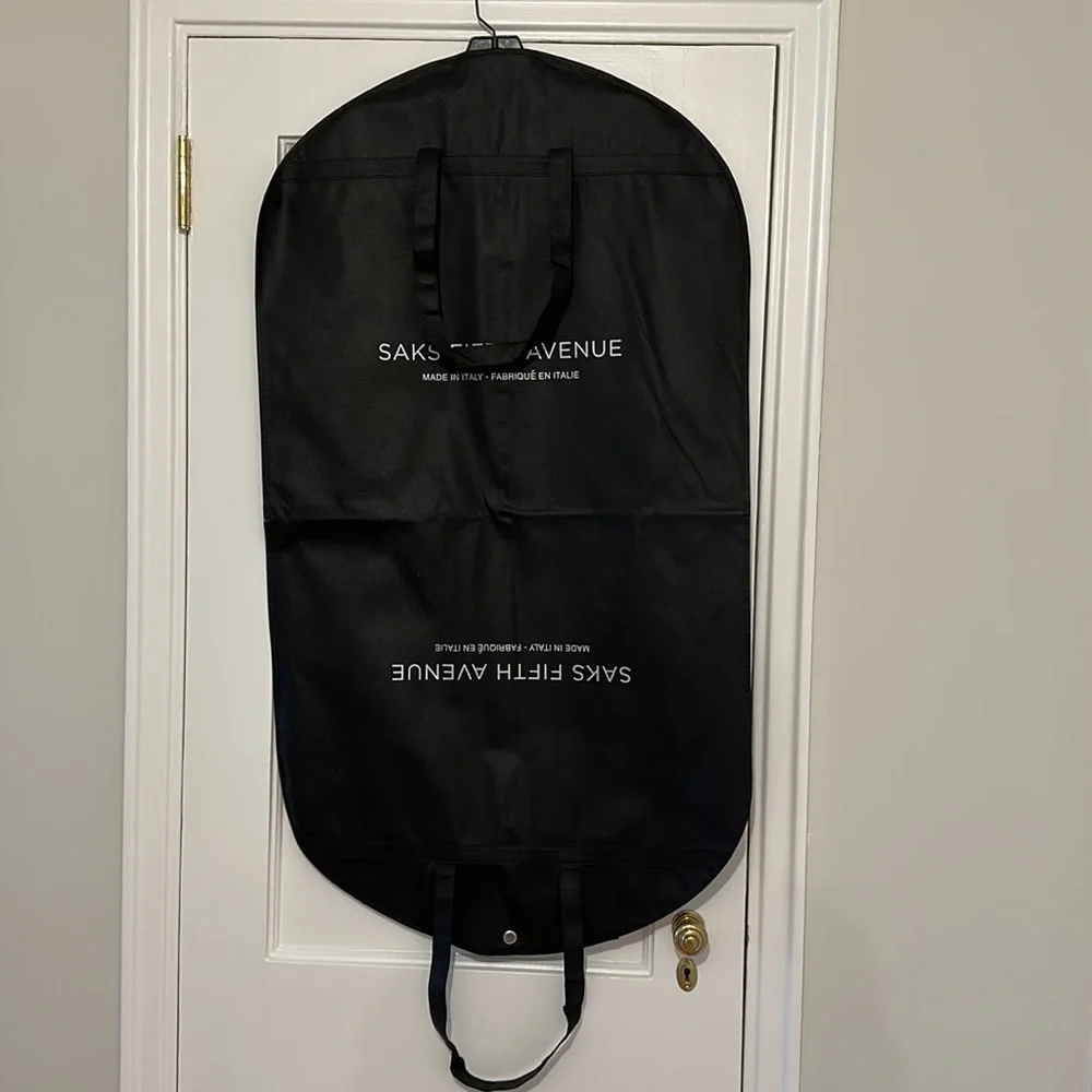 SFA Garment bag cloth 43”x23.5” black carry strap handles Fold Pack suit dress